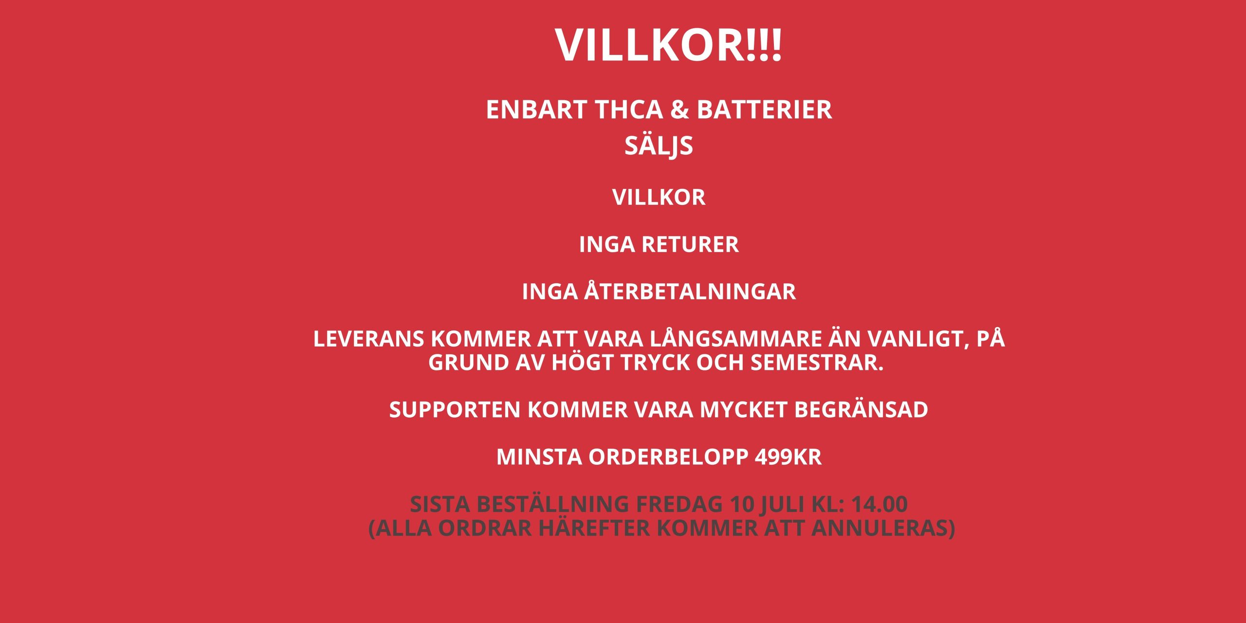 BANN VILLKOR